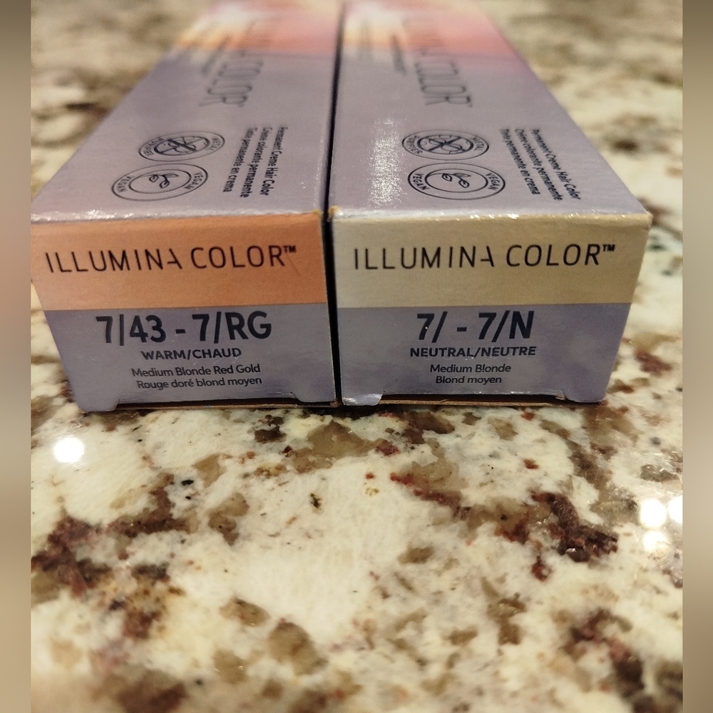 Wella Illumina Hair Dye. 7/ and 7/43